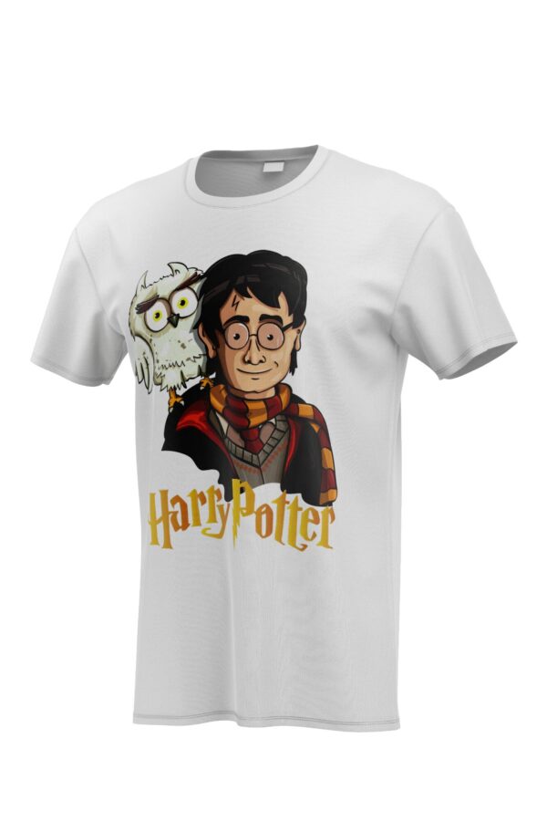 Harry Potter T-Shirt 220 GSM – A bold, magical tee featuring a wizard, wand, and mystical symbols, crafted from premium cotton for ultimate comfort.