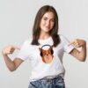Dog Lovers Headset T-Shirt – 220 GSM Cotton Dog Lovers Headset T-Shirt with a stylish dog wearing a headset design, made from 220 GSM premium cotton.