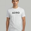 AURO Biker T-Shirt with a motorcycle design on the back and AURO branding on the front.