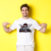 Mini Cooper Lover T-shirt with a sleek Mini Cooper vector design and logo, made from 220 GSM cotton.