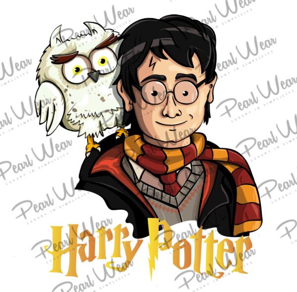 a cartoon of a man with a owl on his shoulder