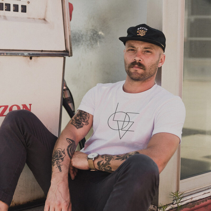 LOVE Minimalist Line Art T-Shirt with a sleek single-line drawing.