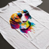 Dog with Sunglasses T-Shirt featuring a stylish and cute dog print on the front.