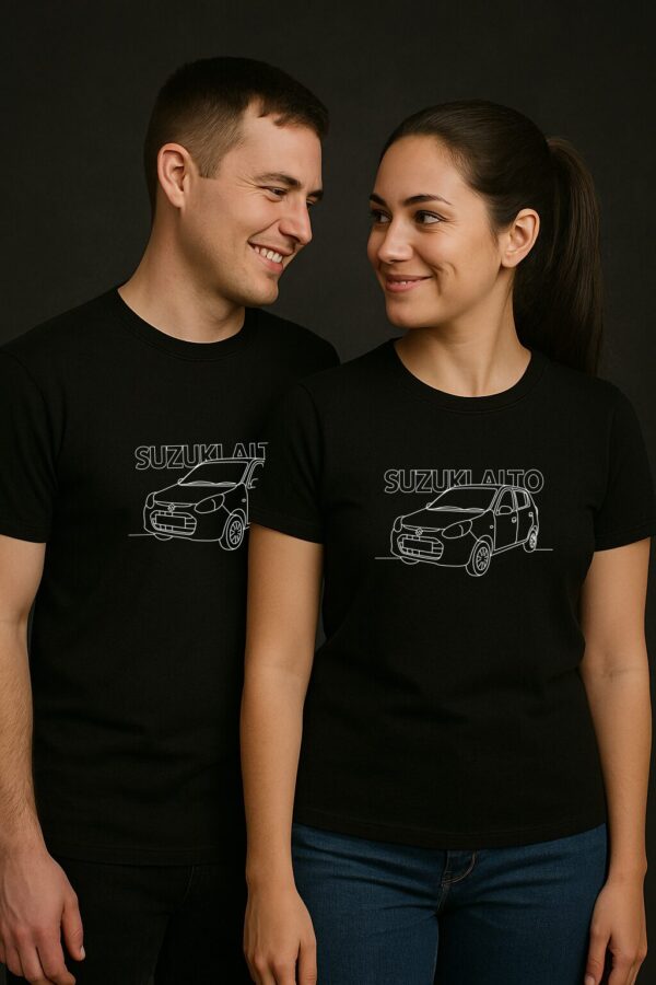 AURO Suzuki Alto Line Art T-Shirt AURO Suzuki Alto Line Art T-Shirt with front car graphic