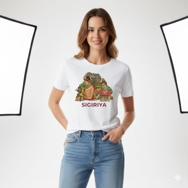 Sigiriya Lion Rock T-shirt The Majestic Icon Sigiriya Lion Rock T-shirt