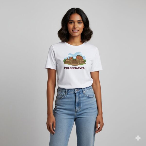 Polonnaruwa Tee The Ancient Legacy Sri Lankan heritage t-shirt with ancient temple design