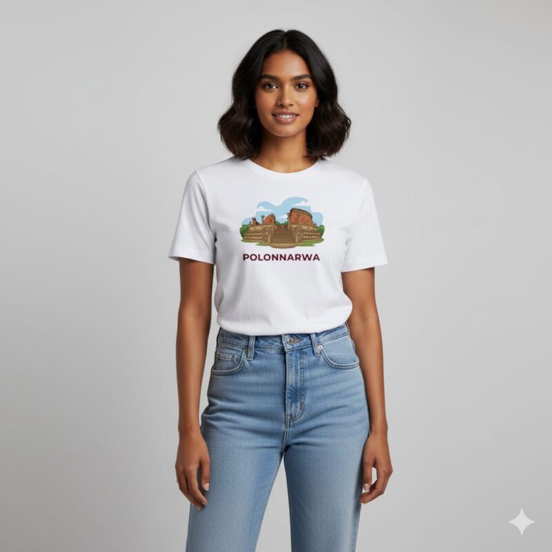 Refund Policy | Instagram | Facebook | TikTok Polonnaruwa Tee The Ancient Legacy Sri Lankan heritage t-shirt with ancient temple design