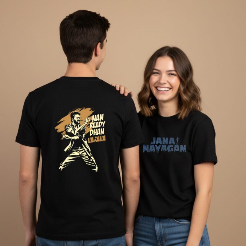 Thalapathy Vijay “Nan Ready Dhan Varava” T-Shirt Thalapathy Vijay Nan Ready Dhan Varava T-Shirt 220 GSM fan edition
