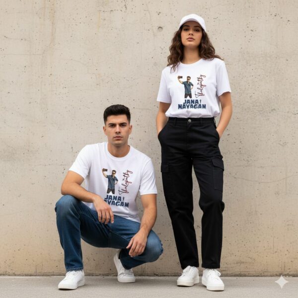 Jana Nayagan Vijay T-Shirt 220 GSM Sri Lanka Thalapathy Vijay fan tee